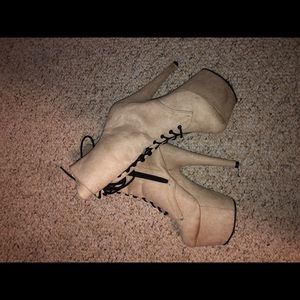 suede pleaser boots